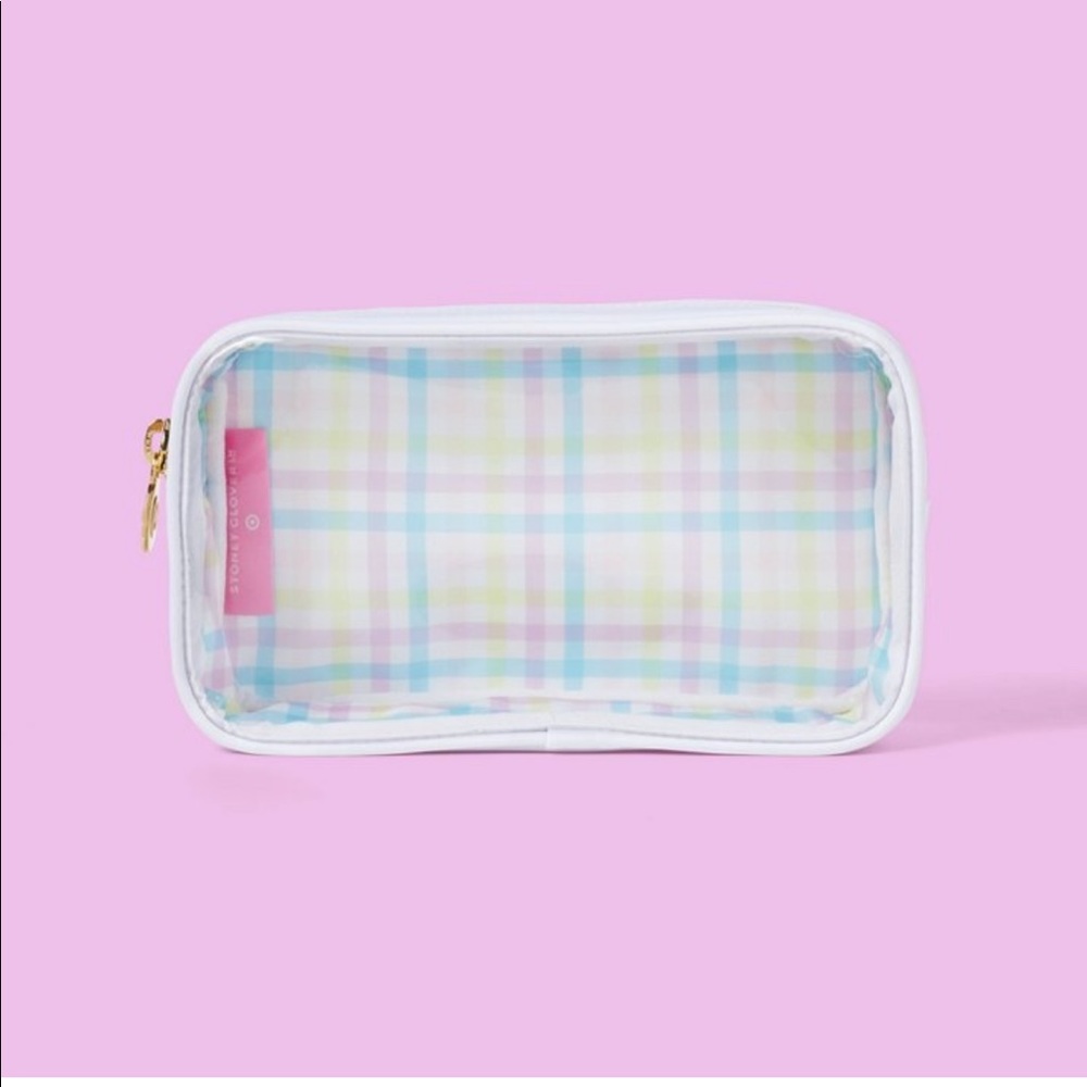 STONEY CLOVER LANE X TARGET — white gingham pouch